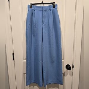 Abercrombie & Fitch sloane tailored wide leg pants women's small blue